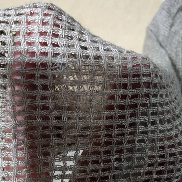 Free People All Tous Open Front Minimalist Kimono Neutral Beach Vacation Wear - Picture 11 of 11